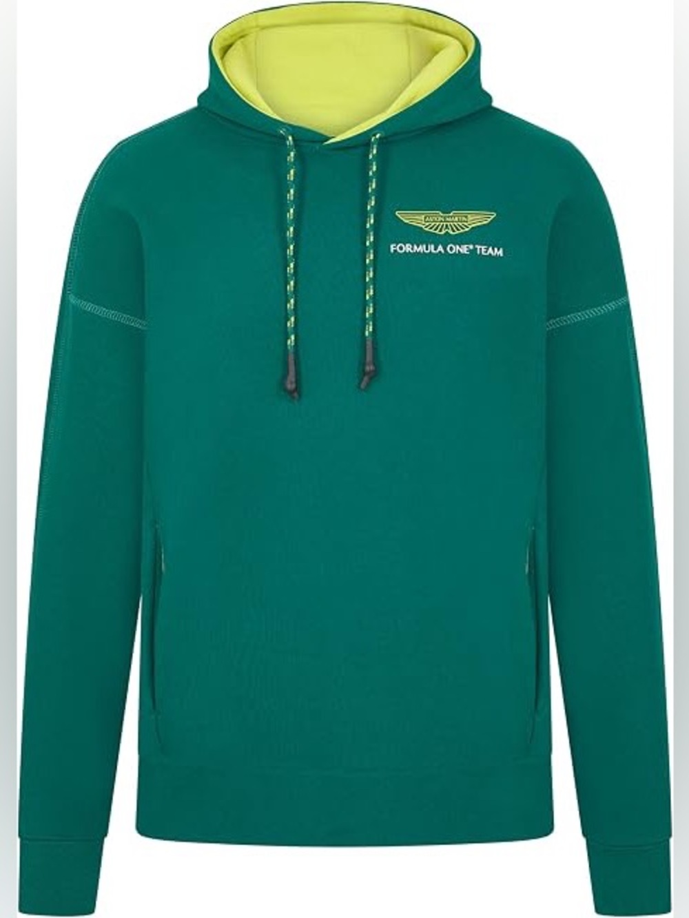 Aston Martin F1 Logo Hoodie Mens - Green